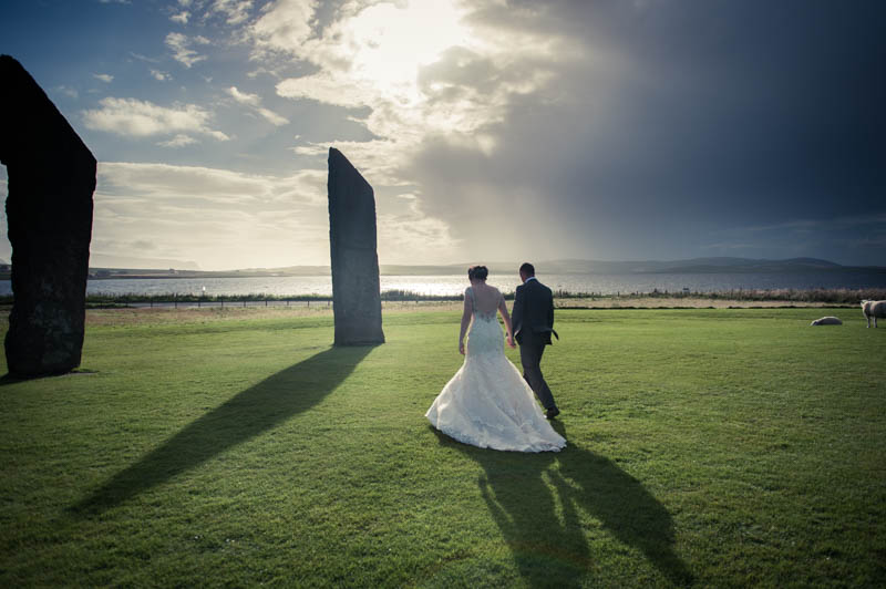 stones of stenness, Orkney wedding photography 