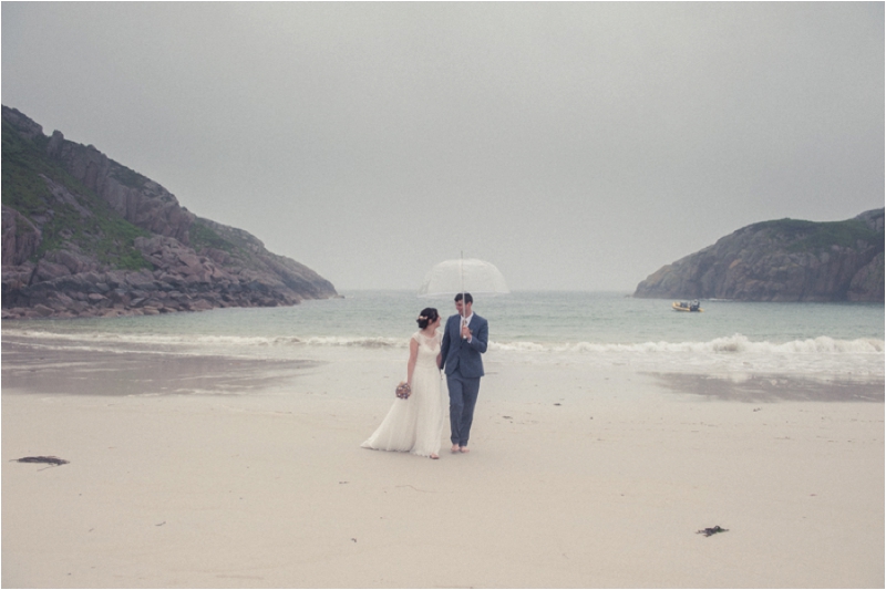 Isle of Mull beach wedding photography 