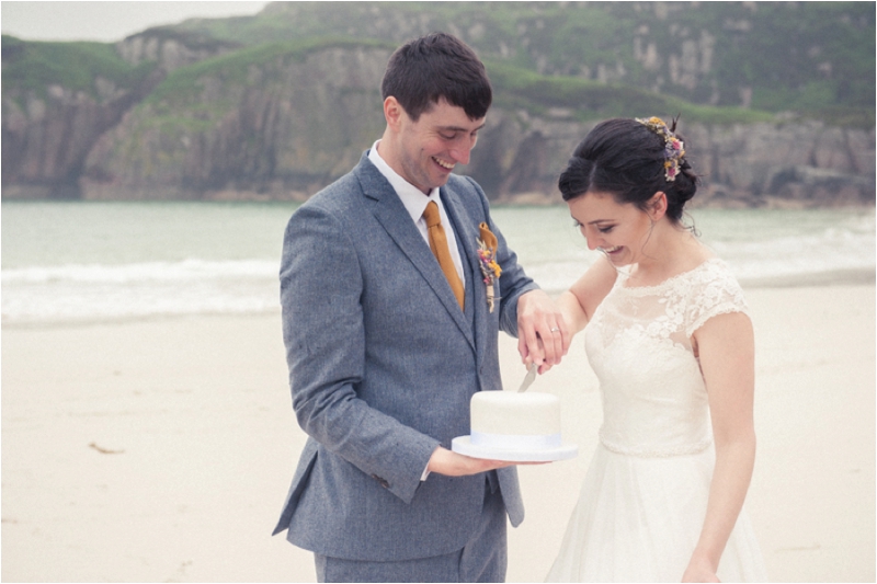 Island wedding photographer, beach wedding Isle of Mull 