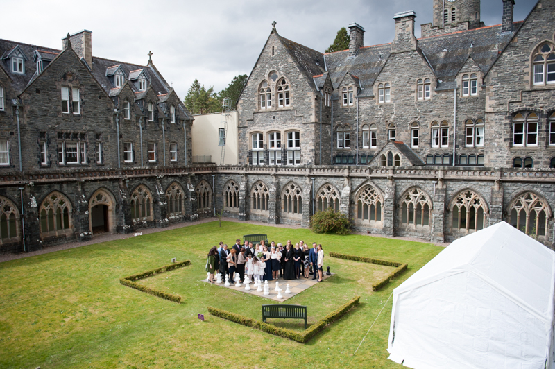 Guests at the abbey fort Augustus wedding destination 