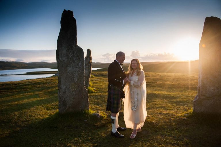 Isle of Lewis elopement to the Callanish Stones in Scotland.