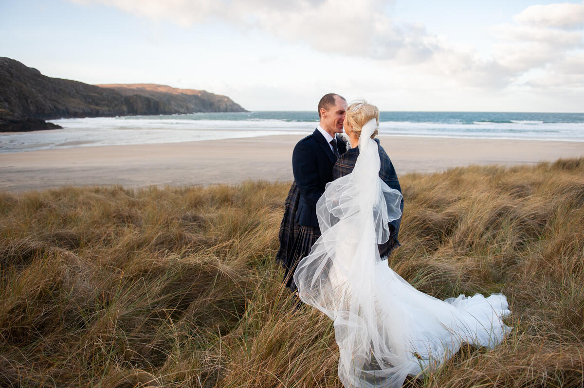 beach wedding photography outer hebrides 
