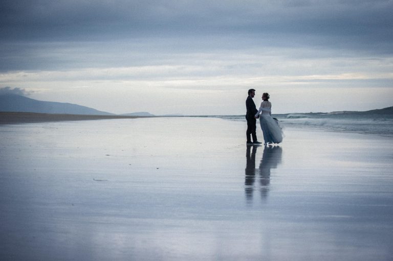 Scottish beach wedding photography