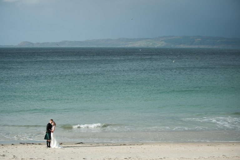 morar beach wedding photography, scotland