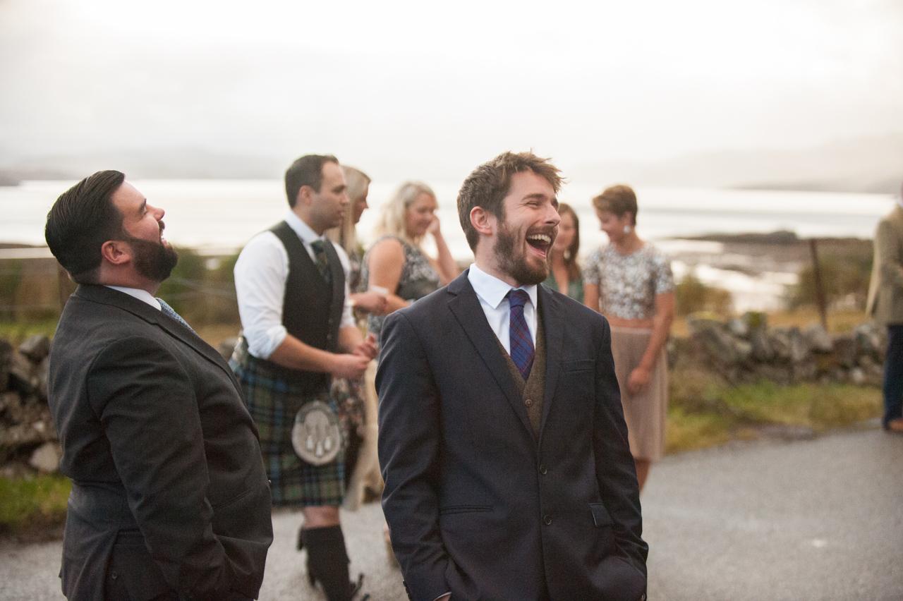 guests joining in the festivities at Torridon wedding photography