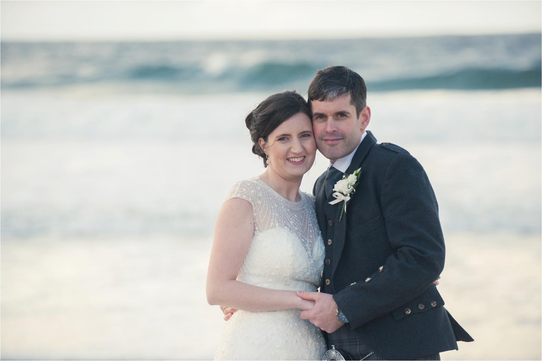 couple shot a scottish island wedding photograph