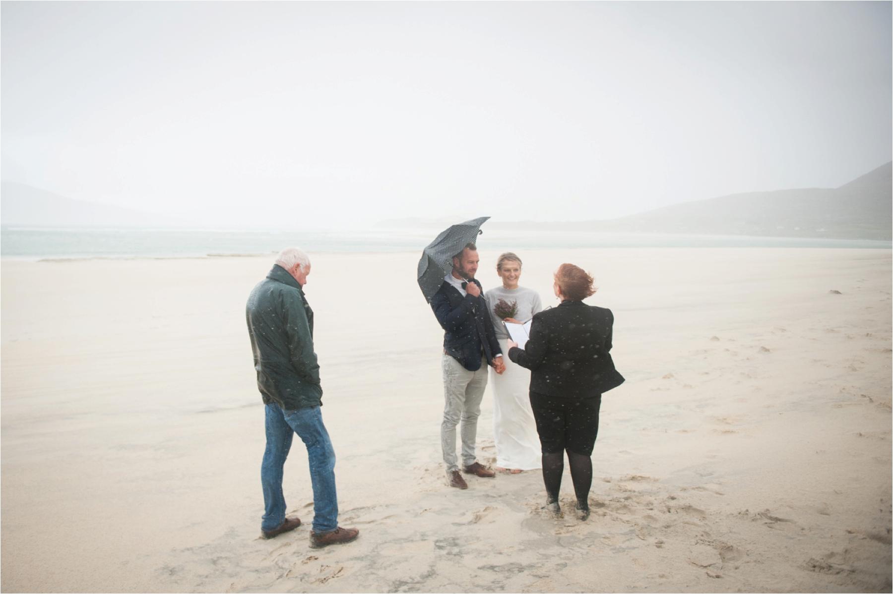 wedding ceremony on isle of harris photograph
