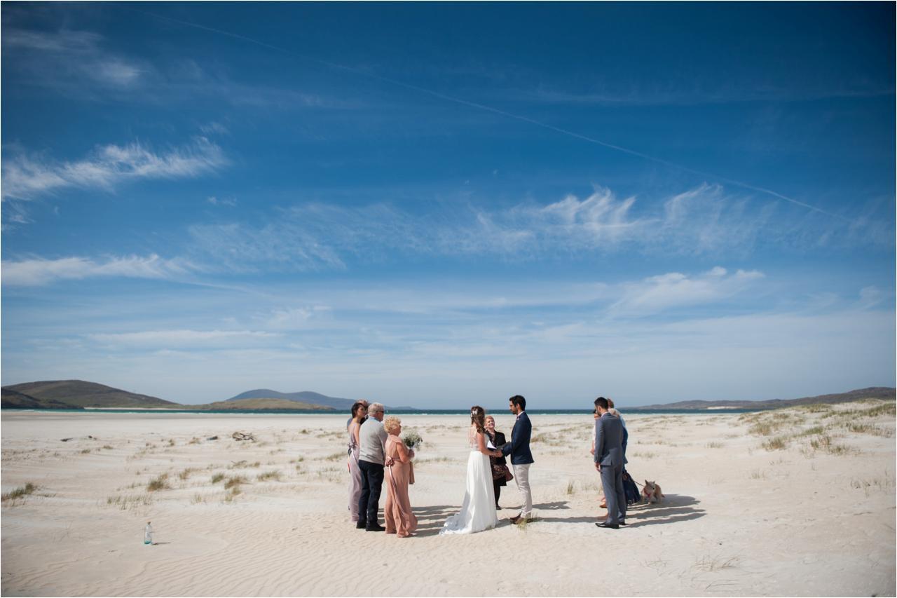 Luskentyre beach wedding on the Isle of Harris