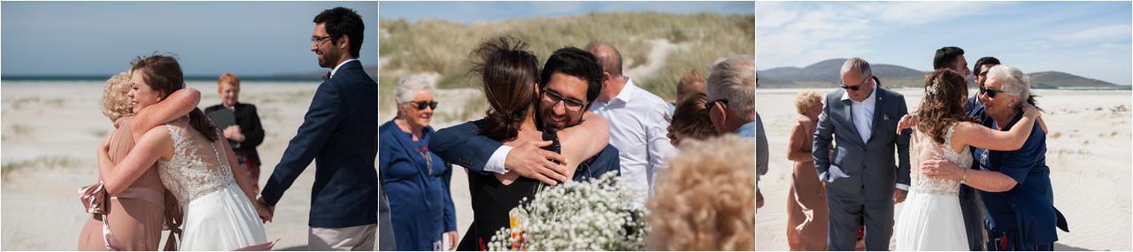 scottish islands beach wedding celebrations photograph