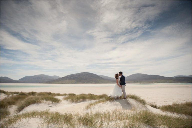beach wedding photographer in scotland